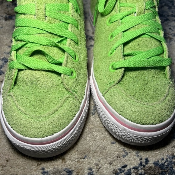 Adidas Nizza High RF Spring Green Suede High Top Sneakers Size 8.5 - Picture 6 of 12